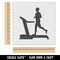 Man Running on Treadmill Cardio Workout Gym Wall Cookie DIY Craft Reusable Stencil